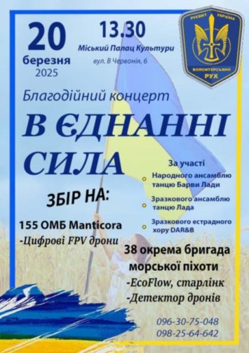 Благодійний концерт В єднанні сила