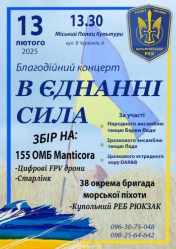 Благодійний концерт В єднанні сила